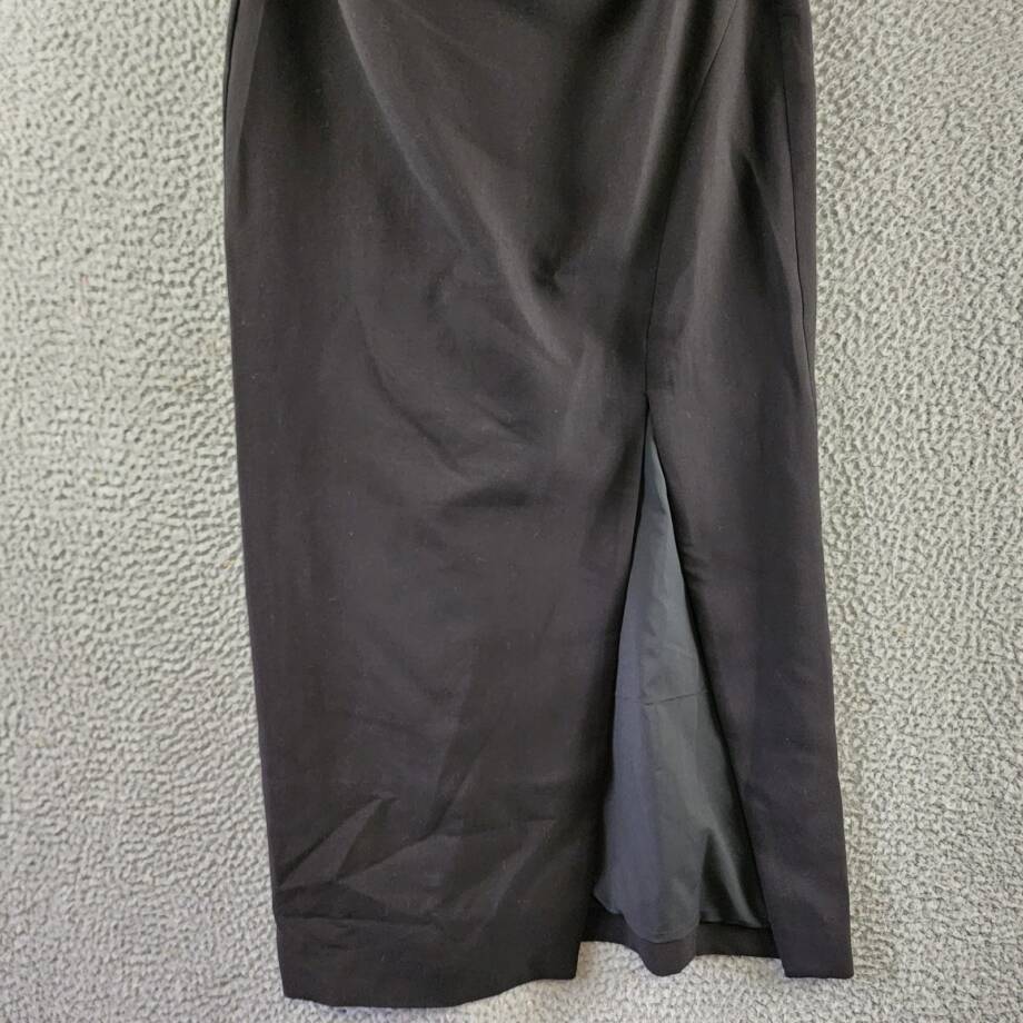 LIKELY Valerie Bow Back Strapless Midi Dress Women's 4 Black Side Zip Closure