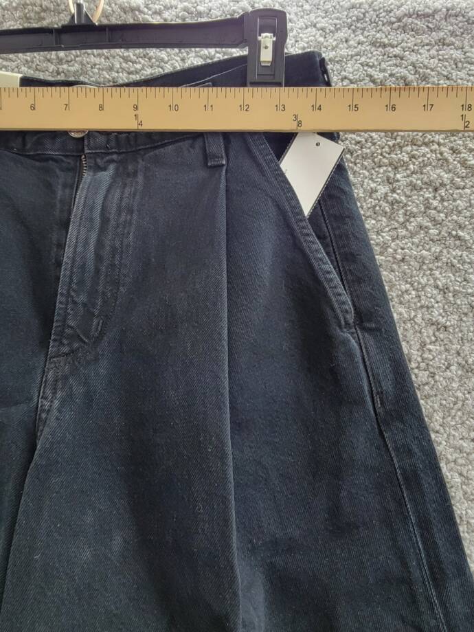 AGOLDE Ellis High Rise Wide Leg Jeans Women's 23 Crushed Button Zip Closure