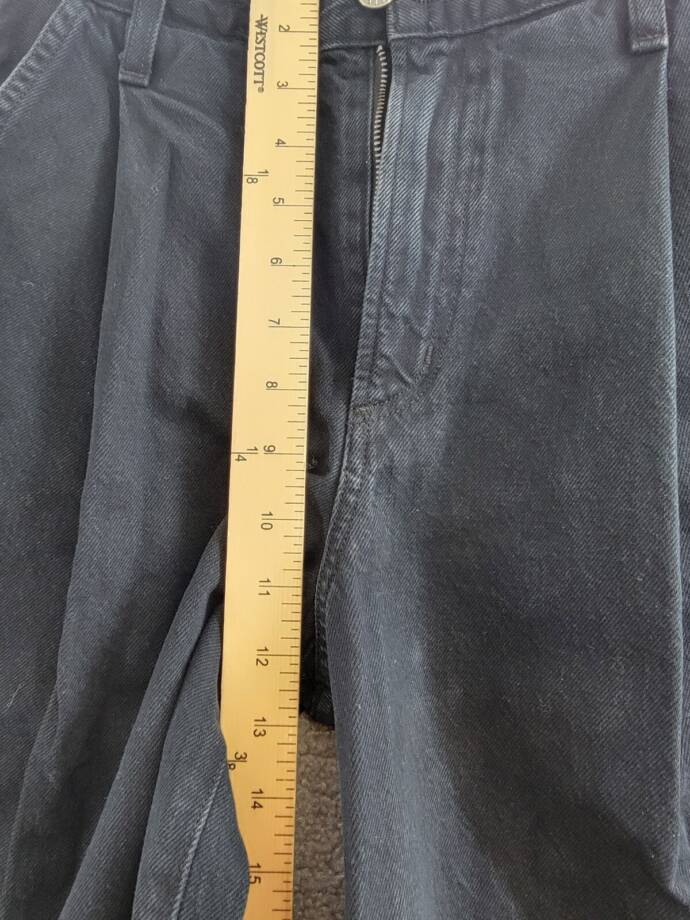 AGOLDE Ellis High Rise Wide Leg Jeans Women's 23 Crushed Button Zip Closure