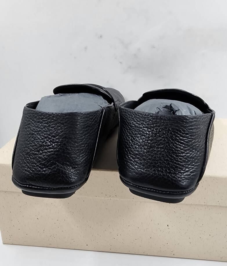 Dolce & Gabbana Leather Driver Loafers Men's 42.5 Black Slip On Style