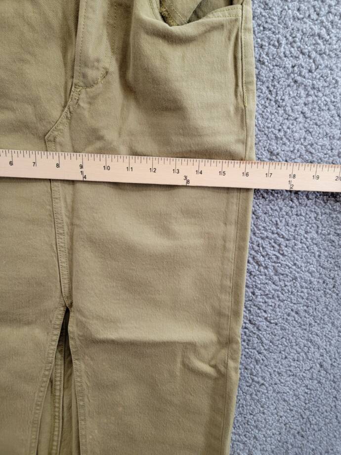 Joe's Jeans the Joplin Slit Denim Skirt Women's 24 Gothic Olive Solid Button Zip