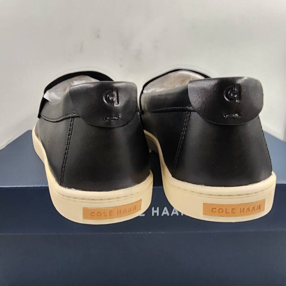 Cole Haan Pinch Weekender Penny Loafers Men's 12 Black Angora Slip on Round Toe