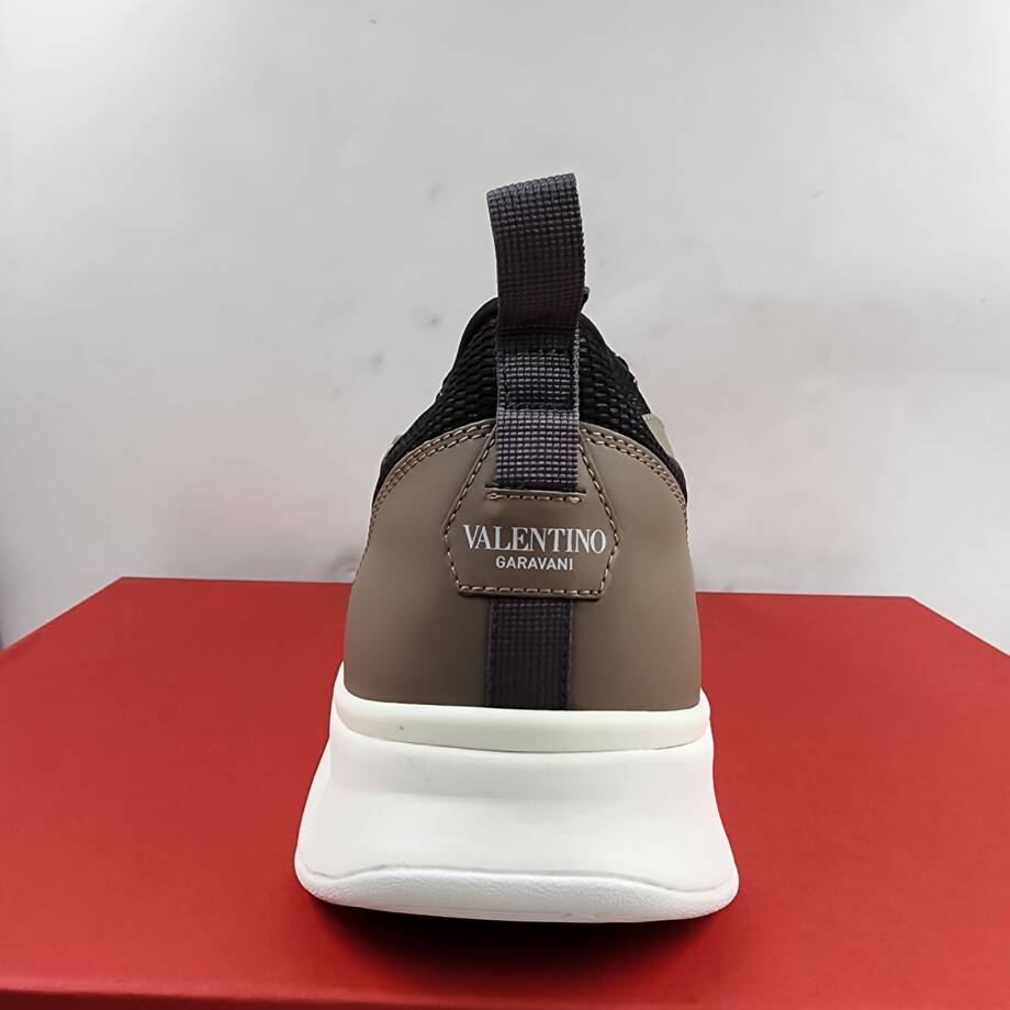 Valentino Garavani Low Top Sneakers Men's 45 Khaki Lace Up Fastening