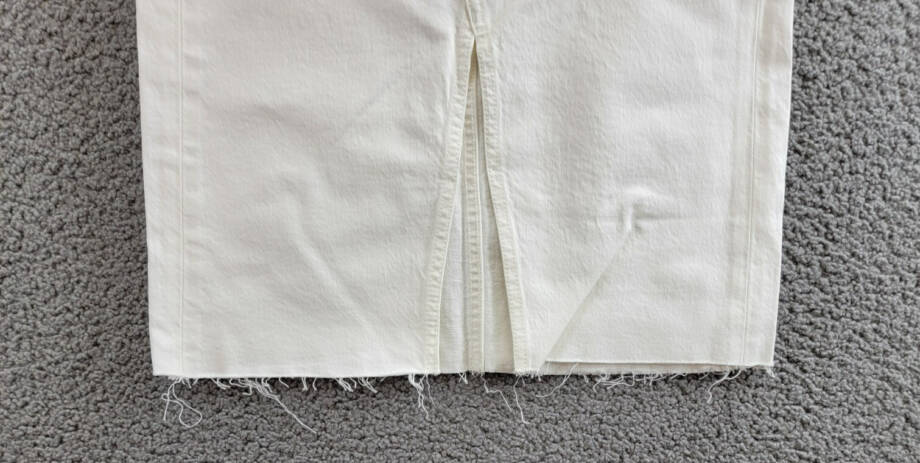 Joe's Jeans The Joplin Denim Skirt Women's 24 Optic White Button Zip Closure
