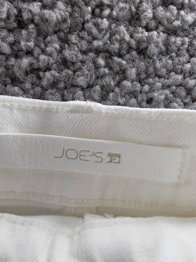 Joe's Jeans The Joplin Denim Skirt Women's 24 Optic White Button Zip Closure