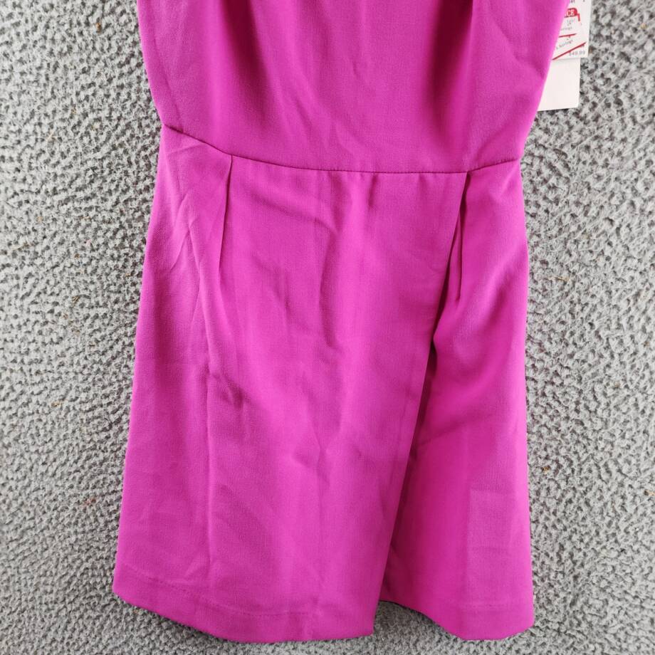 French Connection Whisper Straight-Neck Strappy Dress Women's 0 Wild Rosa Zipped