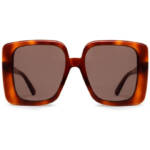 Gucci Eyewear Oversized Rectangular-Frame Sunglasses Women's O/S Brown
