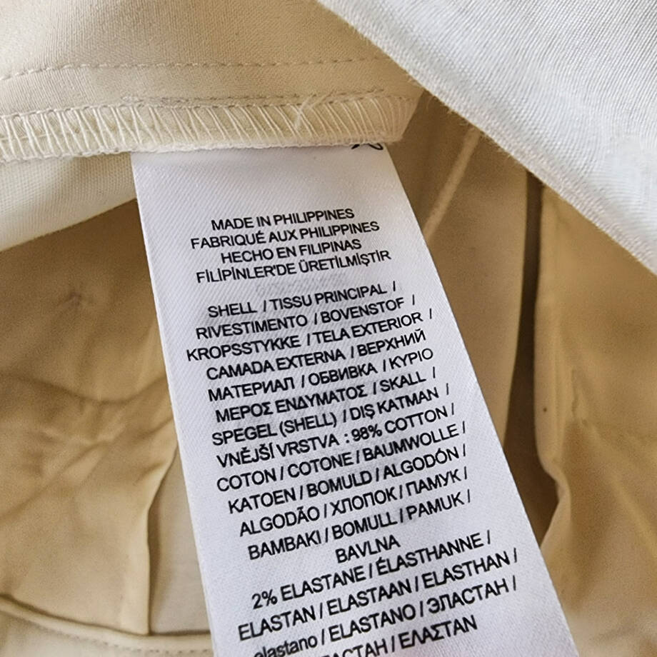 Lauren Ralph Lauren Double-Faced Stretch Ankle Pants Women's 16 Winter Cream
