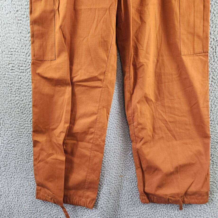 KENZO 'Boke Flower' Button Cargo Pants Men's 40 Light Brown Button Zip Closure