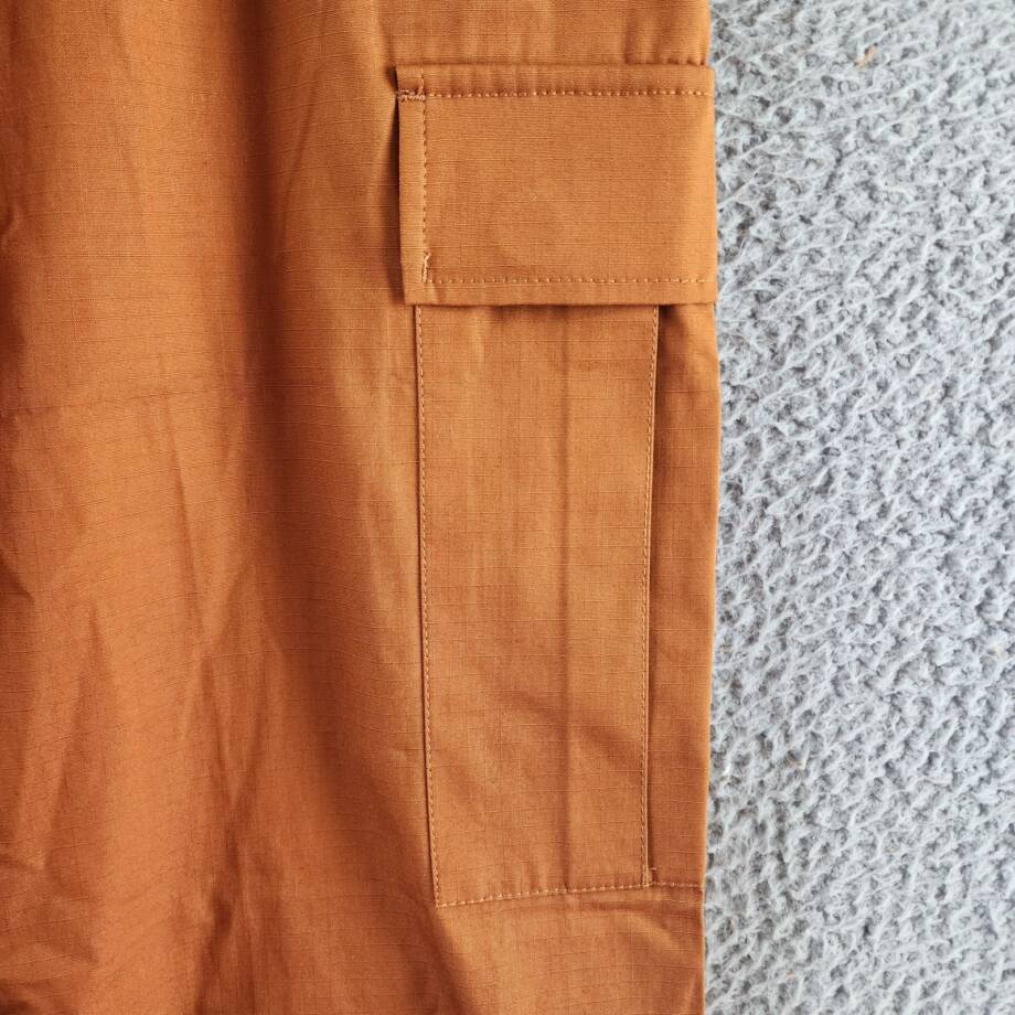KENZO 'Boke Flower' Button Cargo Pants Men's 40 Light Brown Button Zip Closure
