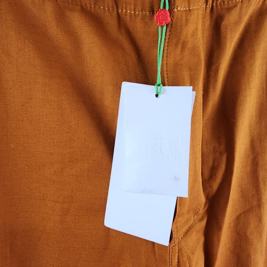 KENZO 'Boke Flower' Button Cargo Pants Men's 40 Light Brown Button Zip Closure
