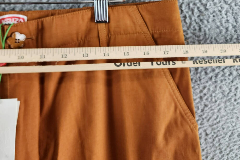 KENZO 'Boke Flower' Button Cargo Pants Men's 40 Light Brown Button Zip Closure