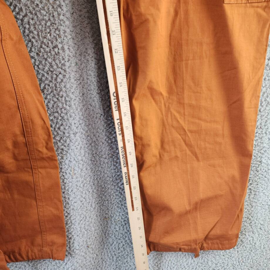 KENZO 'Boke Flower' Button Cargo Pants Men's 40 Light Brown Button Zip Closure