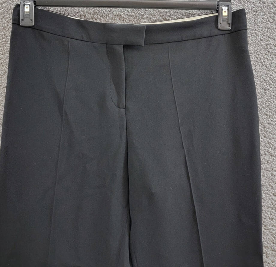 Altuzarra Todd Straight Leg Pants Women's 46/14 US Black Side Pockets High Rise