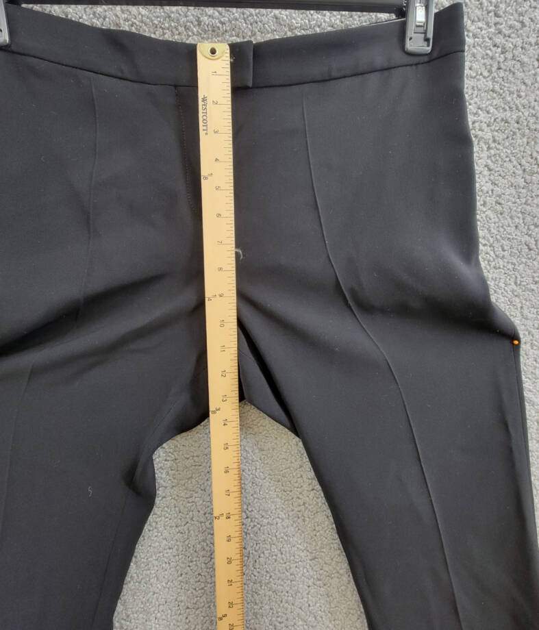 Altuzarra Todd Straight Leg Pants Women's 46/14 US Black Side Pockets High Rise