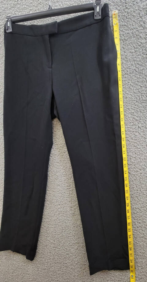 Altuzarra Todd Straight Leg Pants Women's 46/14 US Black Side Pockets High Rise