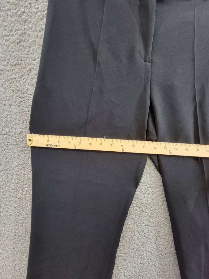 Altuzarra Todd Straight Leg Pants Women's 46/14 US Black Side Pockets High Rise