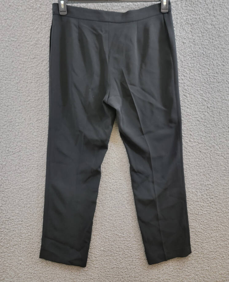 Altuzarra Todd Straight Leg Pants Women's 46/14 US Black Side Pockets High Rise