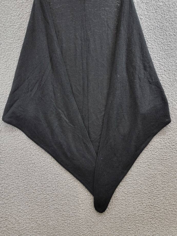 Vince Cashmere Featherweight Triangle Wrap Womens One Size Black Multifunctional
