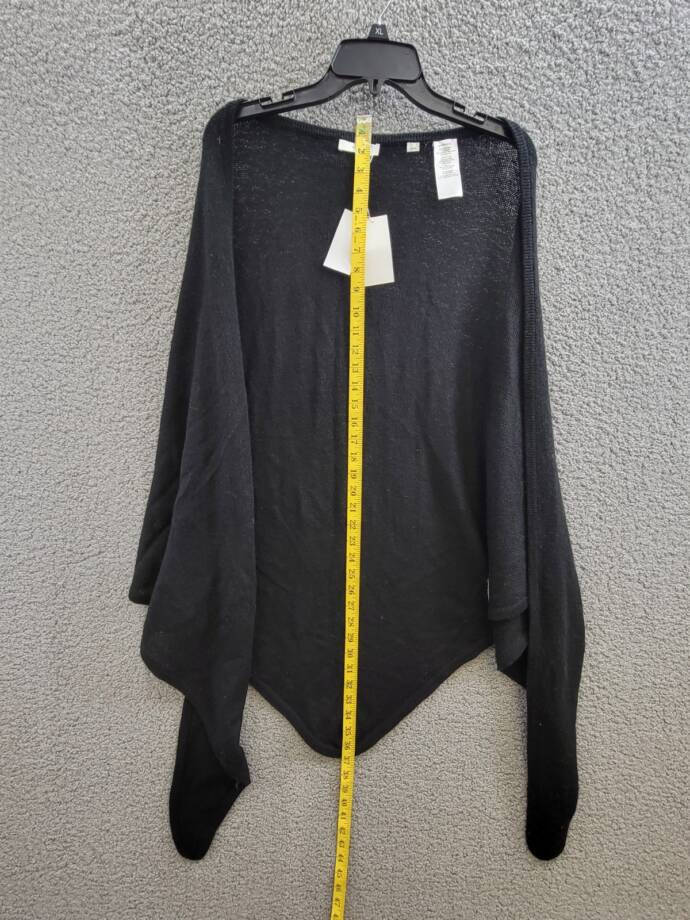 Vince Cashmere Featherweight Triangle Wrap Womens One Size Black Multifunctional