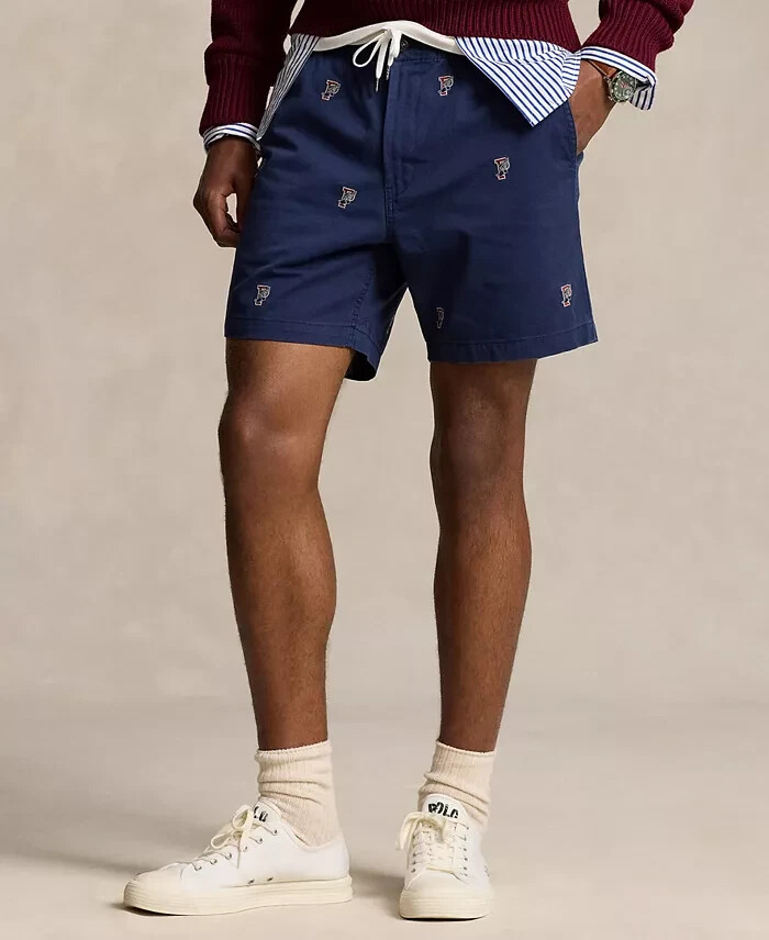 Polo Ralph Lauren 6-Inch Polo Prepster P-Wing Shorts Mens XL Navy Button Closure