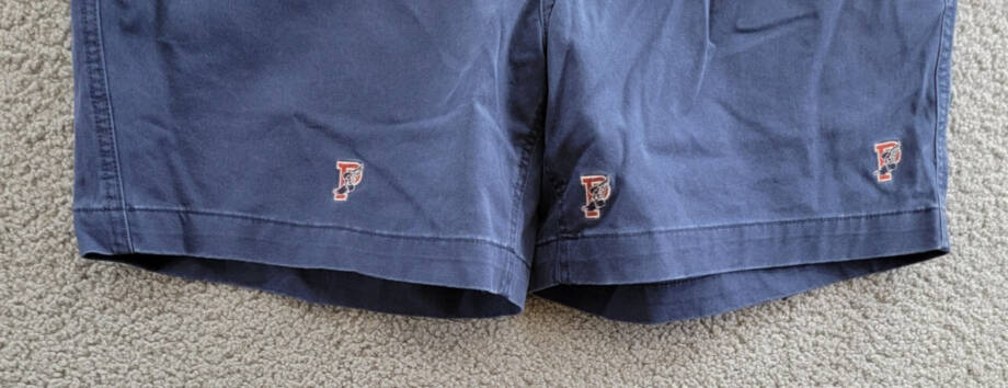 Polo Ralph Lauren 6-Inch Polo Prepster P-Wing Shorts Mens XL Navy Button Closure