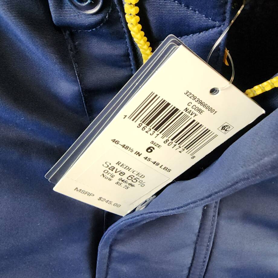 Polo Ralph Lauren Artificial-fur-Trim Down Parka Jacket Little Boys' 6 Navy L/S