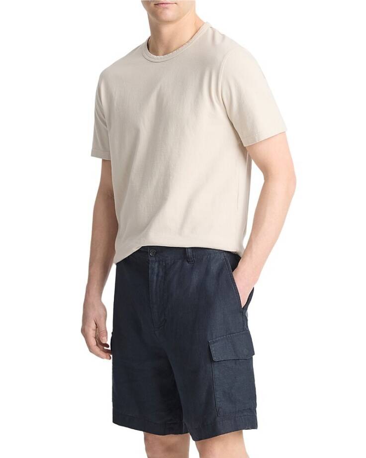 Vince Hemp James Cargo Short Men's 32 Blue Zip Fly With Button Closure
