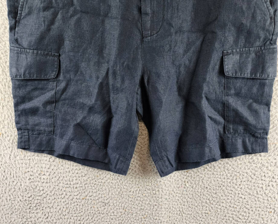 Vince Hemp James Cargo Short Men's 32 Blue Zip Fly With Button Closure