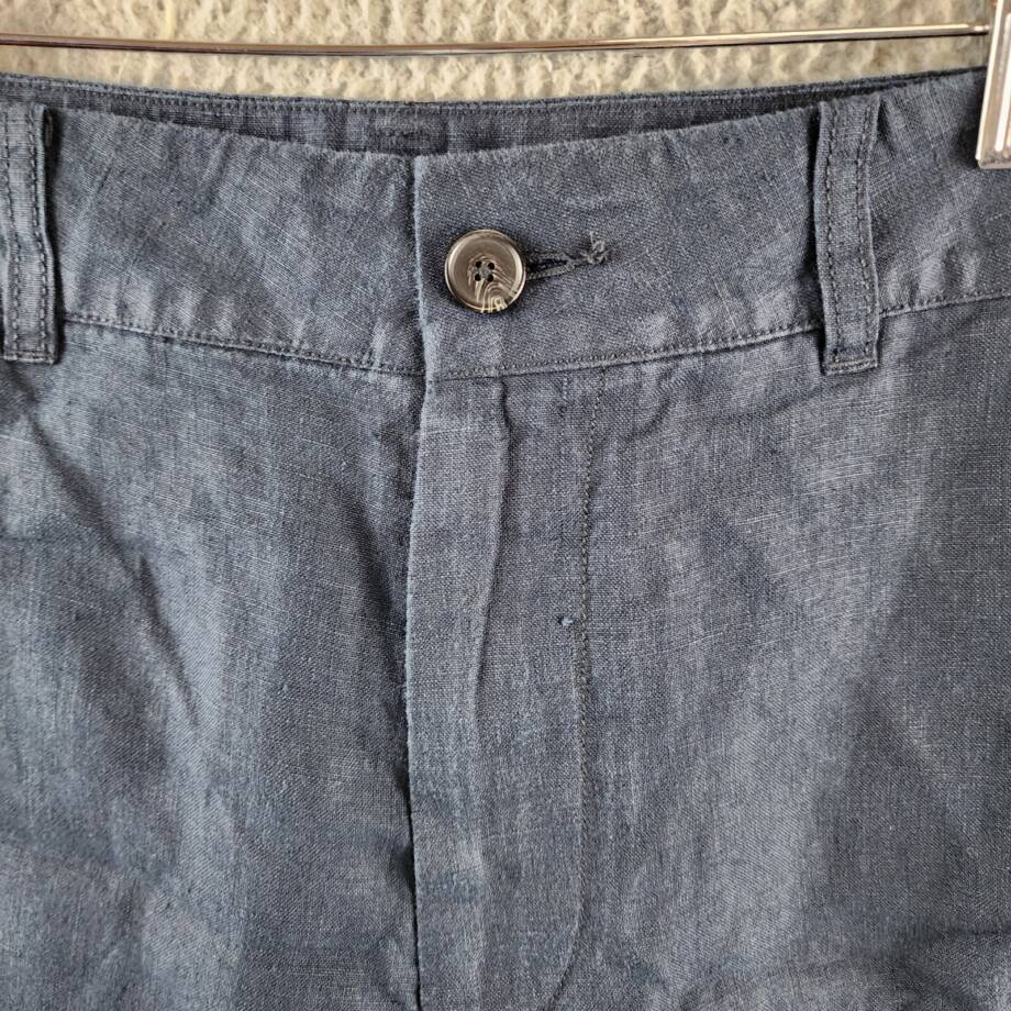 Vince Hemp James Cargo Short Men's 32 Blue Zip Fly With Button Closure
