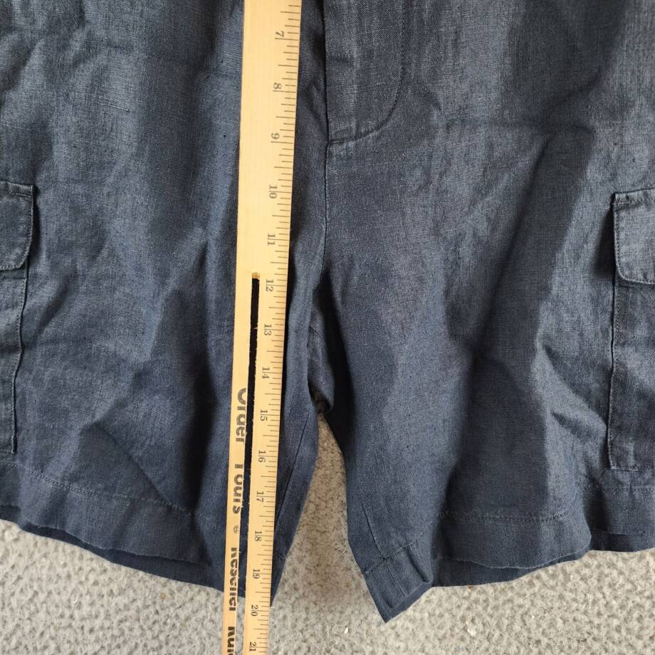 Vince Hemp James Cargo Short Men's 32 Blue Zip Fly With Button Closure