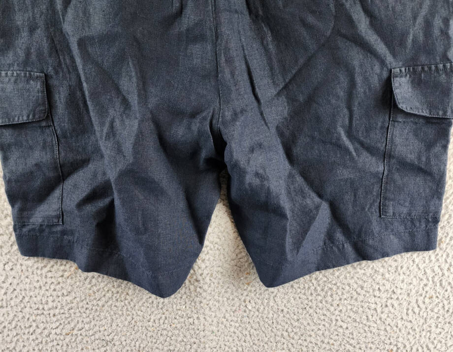 Vince Hemp James Cargo Short Men's 32 Blue Zip Fly With Button Closure