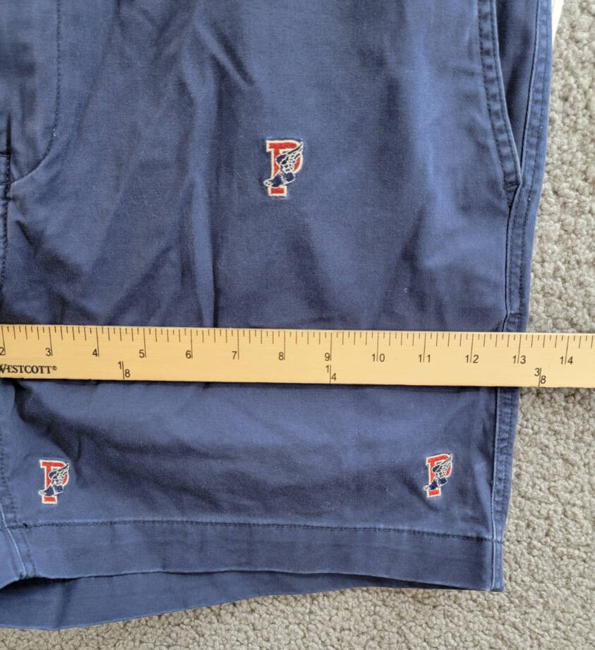 Polo Ralph Lauren 6-Inch Polo Prepster P-Wing Shorts Mens XL Navy Button Closure