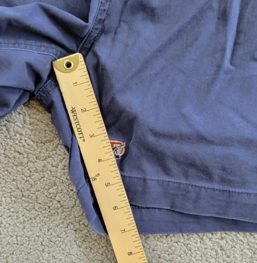 Polo Ralph Lauren 6-Inch Polo Prepster P-Wing Shorts Mens XL Navy Button Closure