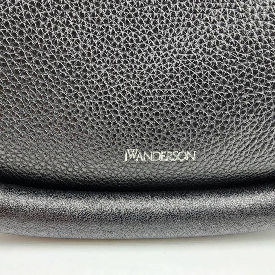 JW Anderson Bumper-12 Leather Shoulder Bag Women's One Size Black Zip Closure