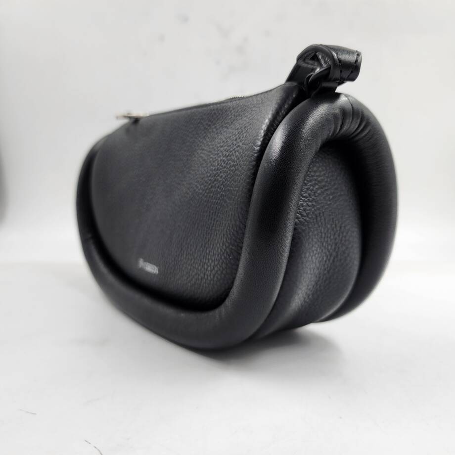 JW Anderson Bumper-12 Leather Shoulder Bag Women's One Size Black Zip Closure