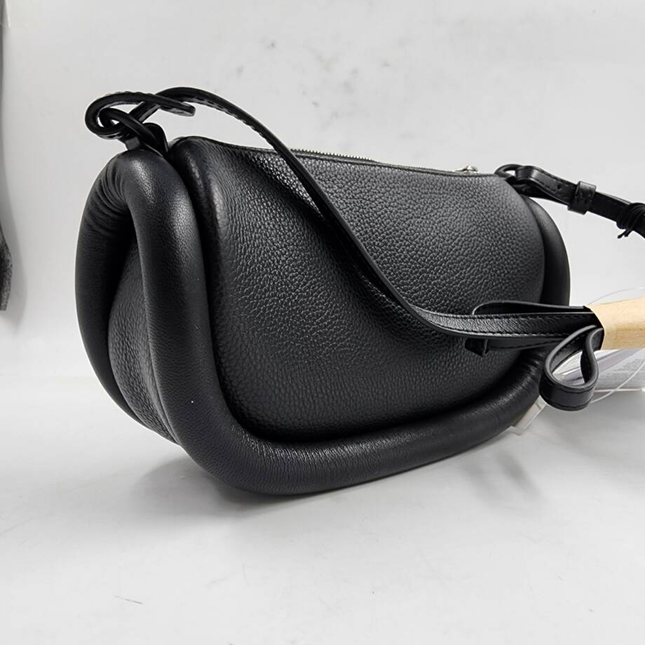 JW Anderson Bumper-12 Leather Shoulder Bag Women's One Size Black Zip Closure
