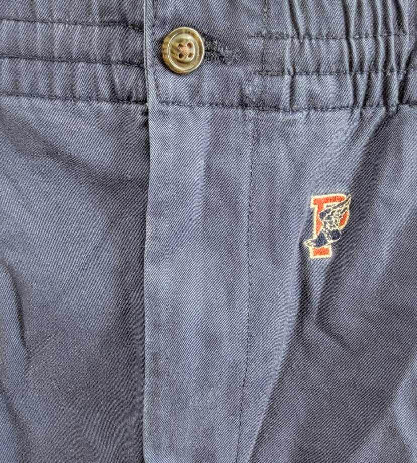 Polo Ralph Lauren 6-Inch Polo Prepster P-Wing Shorts Mens XL Navy Button Closure