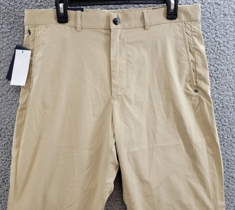 Polo Ralph Lauren Tailored Fit Performance Chino Pants Men's 33/30 Khaki Zip Fly