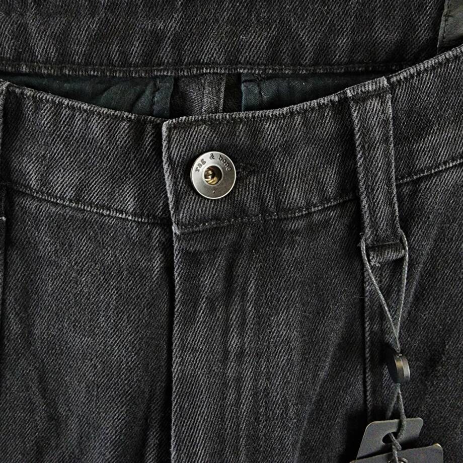 Rag & Bone Fit 4 Denim Cargo Pants Men's 29 Black Pockets Button Zip Closure