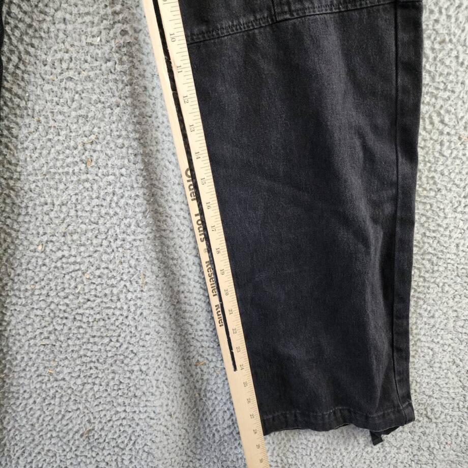 Rag & Bone Fit 4 Denim Cargo Pants Men's 29 Black Pockets Button Zip Closure