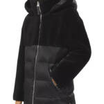 Mackage Junia Down Hooded Full Zip Coat Women's XL Black Full Zip Long Sleeve