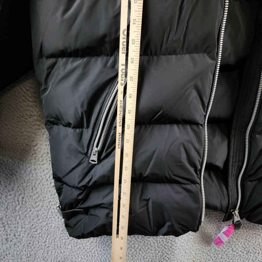 Mackage Junia Down Hooded Full Zip Coat Women's XL Black Full Zip Long Sleeve