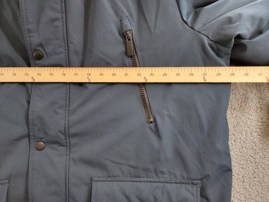Club Room Parka with A Faux Fur-Hood Jacket Men's XXL Navy Zip/Snap Closure