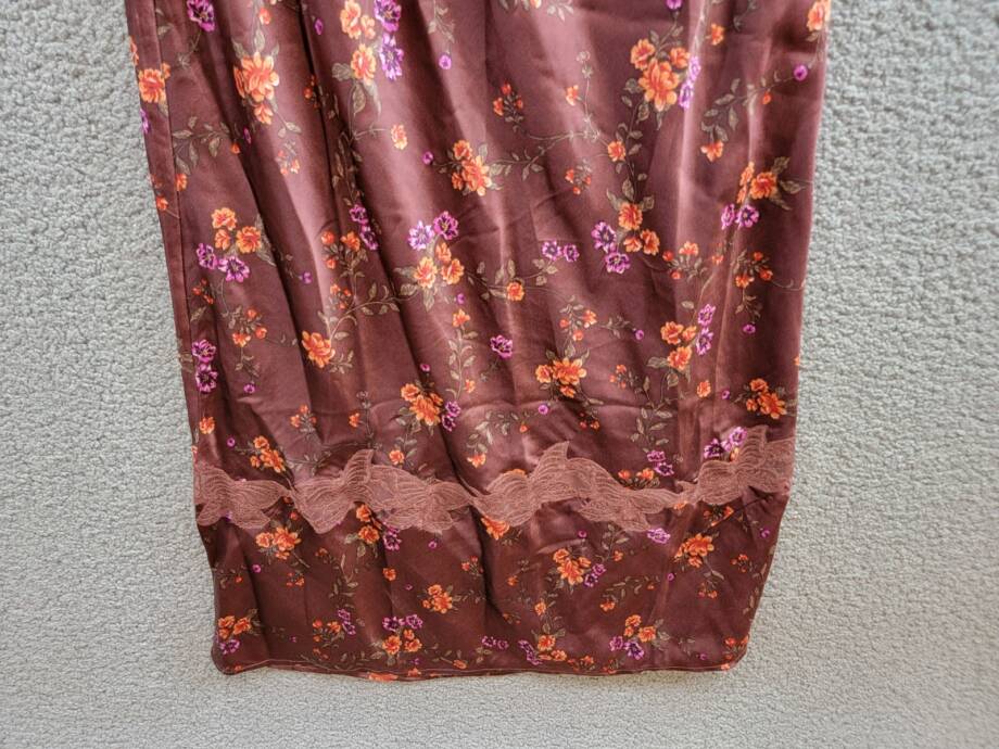 Free People Butterfly Babe Floral Dress Womens S Brown Combo Button Back Closure
