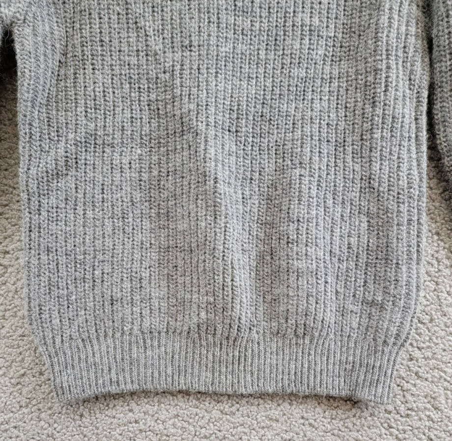 rag & bone Madix Wool-Alpaca Polo Sweater Women's S Charcoal Heather Pullover