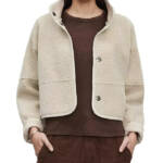Velvet by Graham & Spencer Kelly Reversible Faux Shearling Crop Jacket Women's S