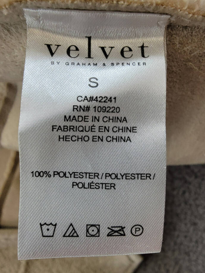 Velvet by Graham & Spencer Kelly Reversible Faux Shearling Crop Jacket Women's S