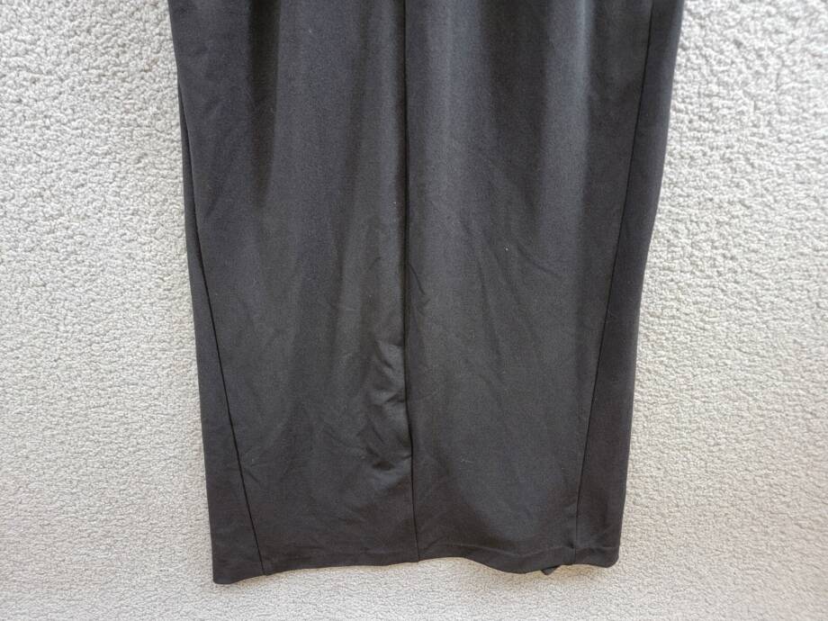 Adrianna by Adrianna Papell Knit Crepe Column Gown Women's 2 Black Back Zip