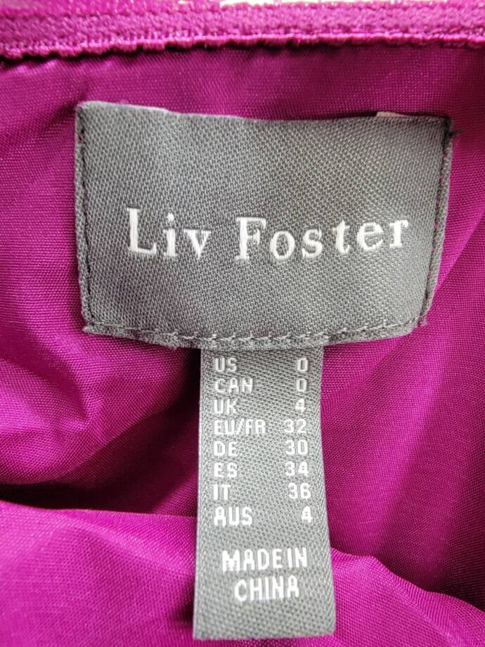 Liv Foster Clara Satin Dress Women's 0 Wine Berry Asymmetric Neck Side Zipped